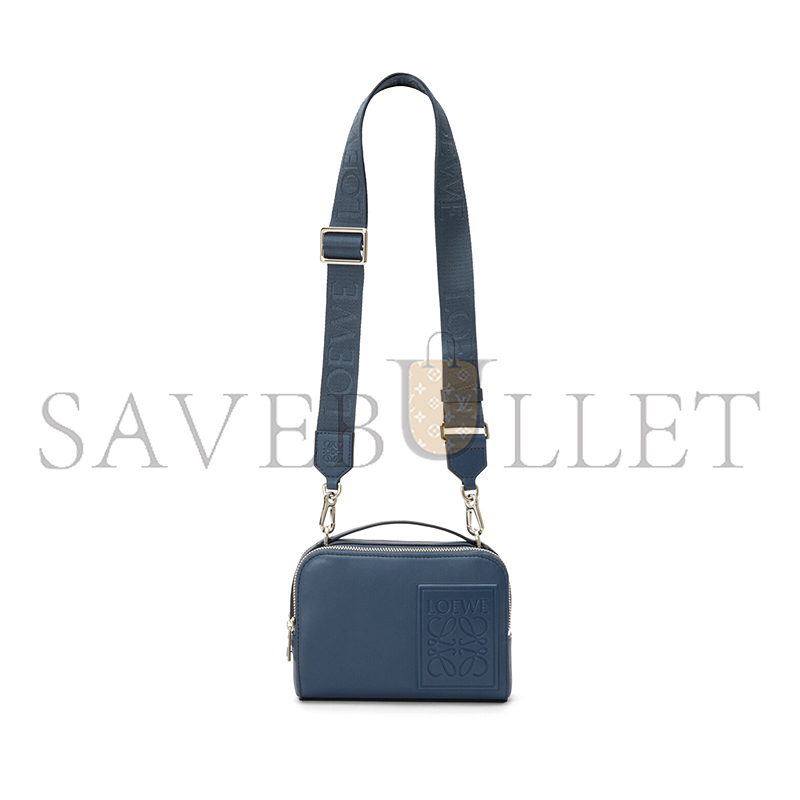 LOEWE MINI CROSSBODY CAMERA BAG IN SATIN CALFSKIN C565R41X05 (18*13*8.5cm)